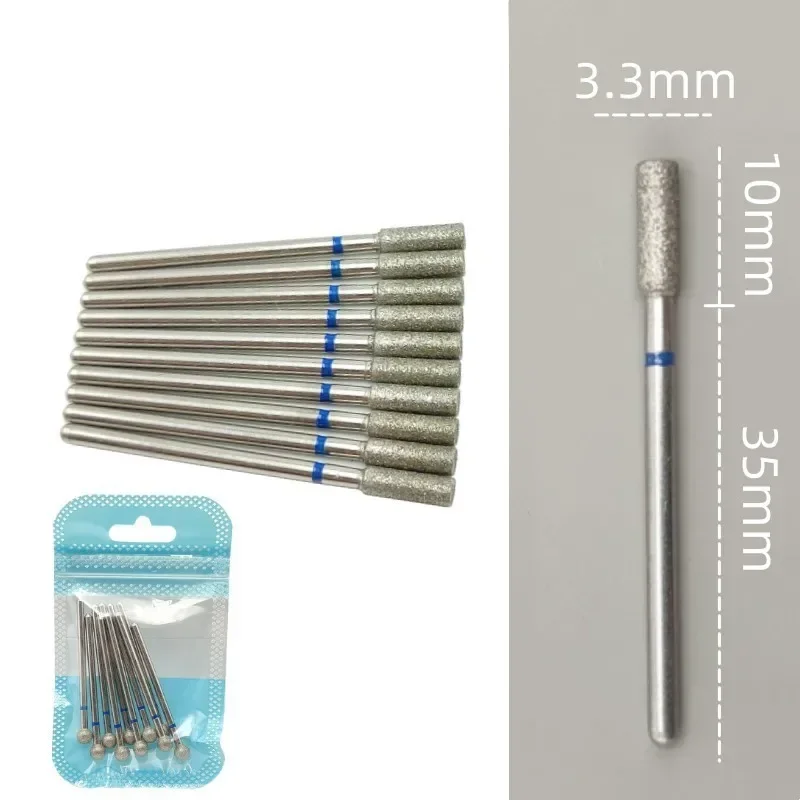 10 teile/satz Diamant Nagel Bohrer Rotery Elektrische Fräser für Pediküre Maniküre Dateien Häutchen Grat Nagel Werkzeuge Zubehör