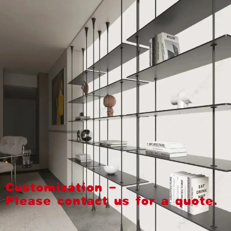 

Customize.Modern minimalist library steel bookcase corner micro recessed shelf gold aluminum bookshelf design