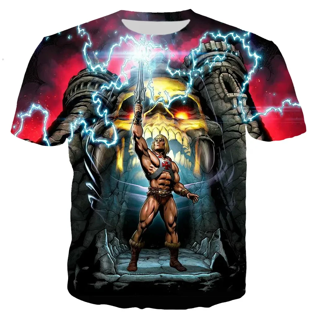 Men T-shirt 3d He Man Masters Of The Universe Print Tshirt Men Women Fashion T-shirt Cartoon Anime T Shirt Hip Hop Top Tees Game