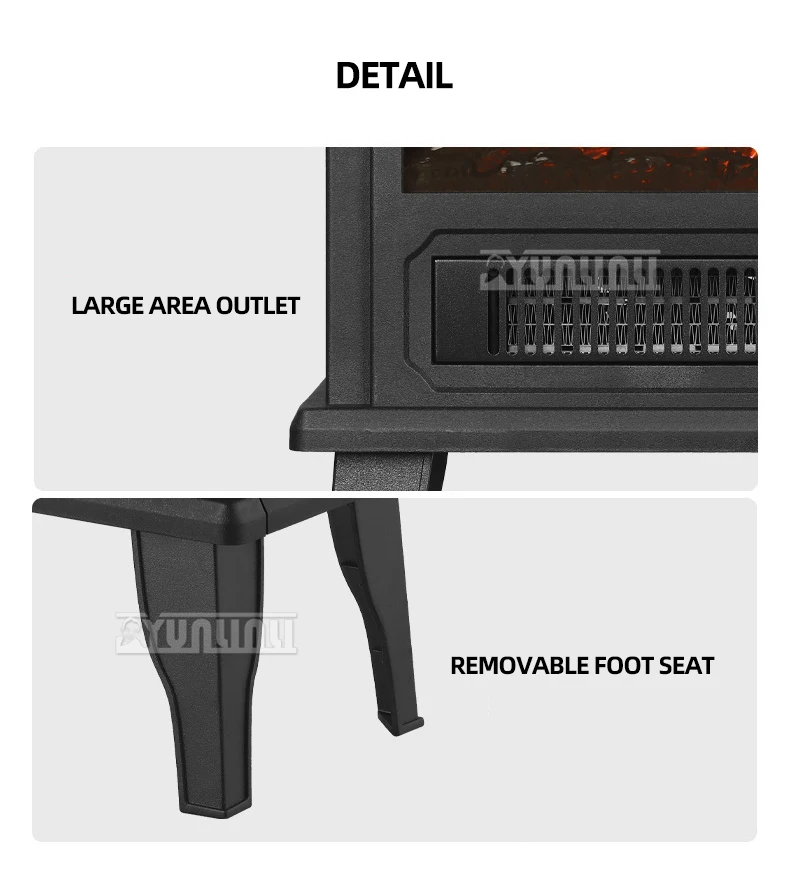 

Электрический камин, бытовой 3D-симулятор, обогреватель пламени для гостиной, электрический каминный обогреватель Calefactor Aquecedor Elétrico