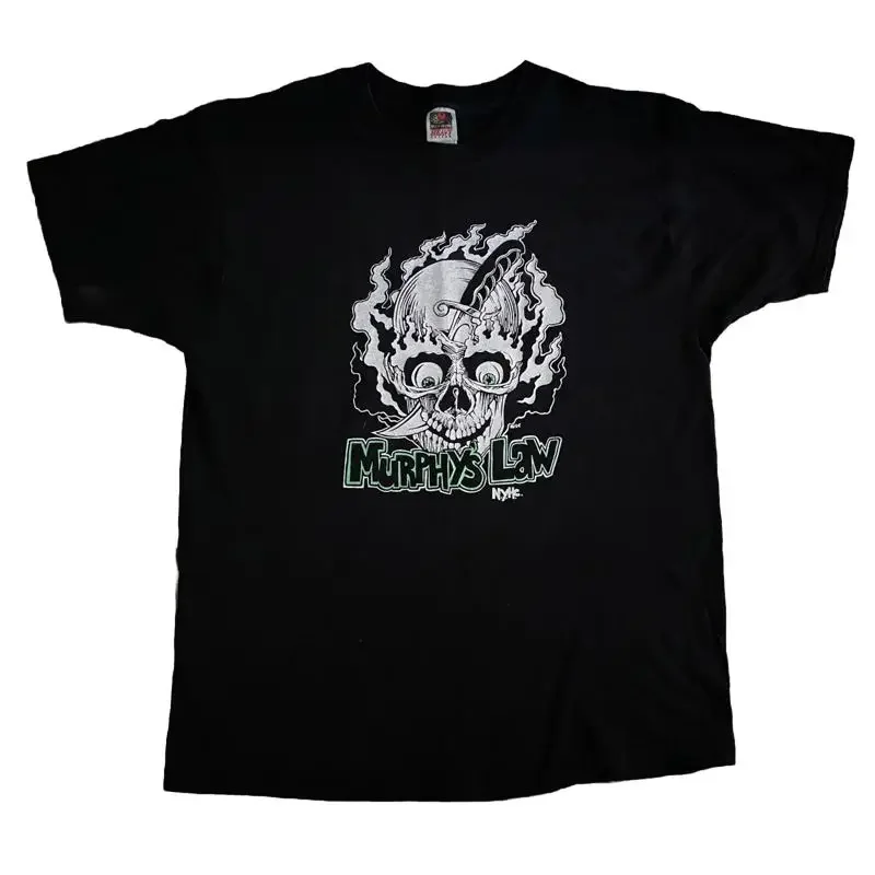 VINTAGE 90s MURPHY ÄôS LAW NYHC T Shirt Ludichrist Warzone Chrome Locust Skinhead
