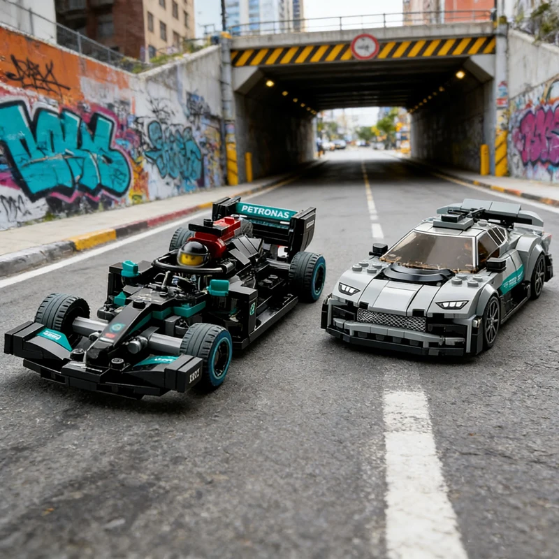 

76909 Конструктор гоночного автомобиля серии Super Race для мальчиков, подарки на день рождения и игрушки, подарки на Новый год