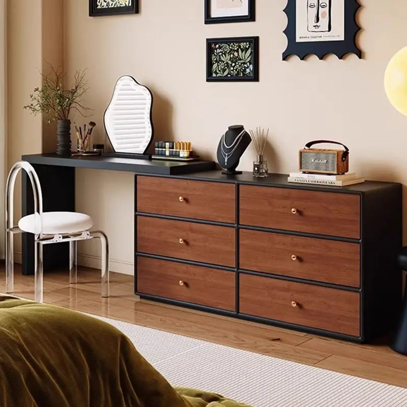 

chest dresser integrated bedroom makeup table bedside storage cabinet dressing table corner retro dresser other wood