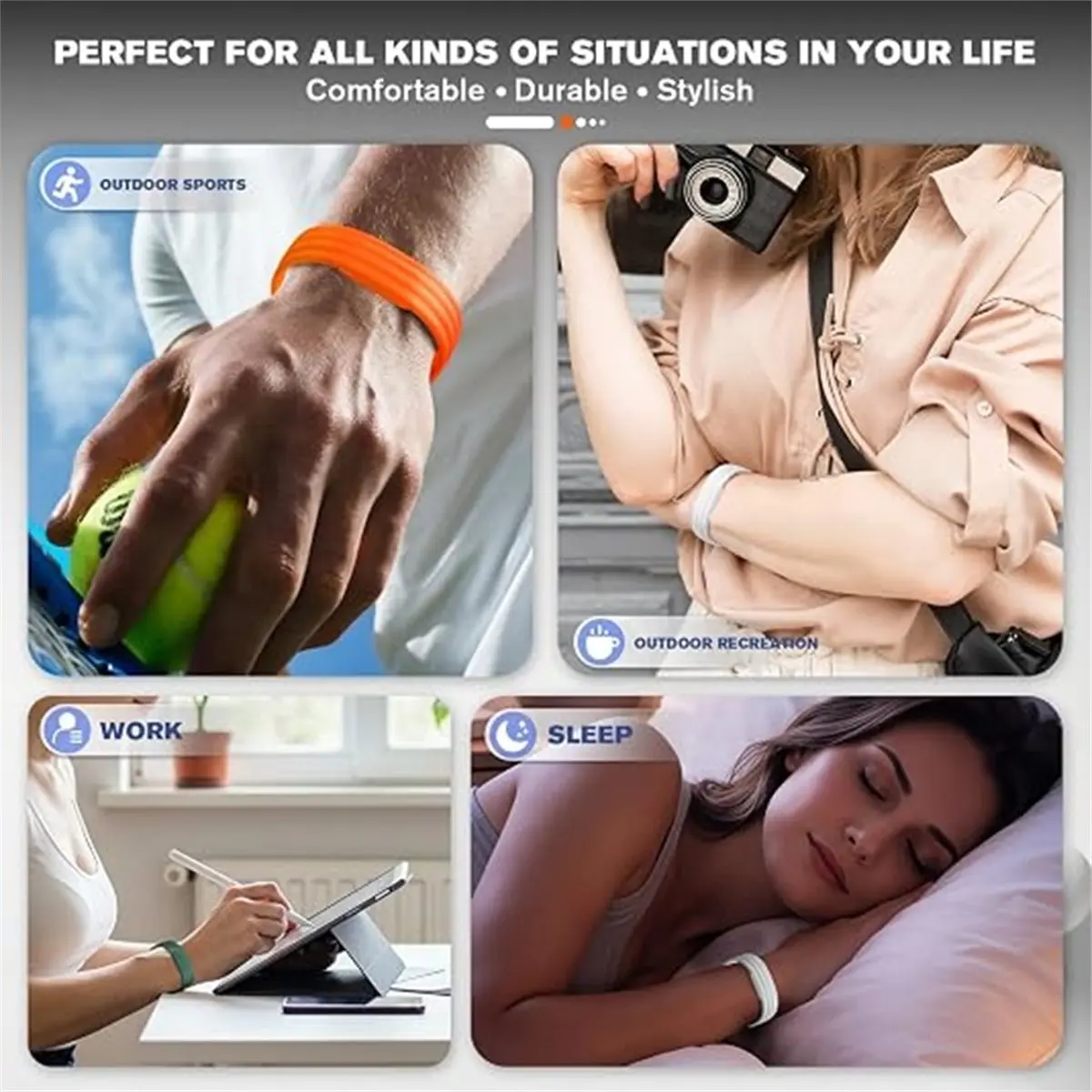 Silicone Bands for Air, Suitable for Sports and Fitness, Leisure Commuting