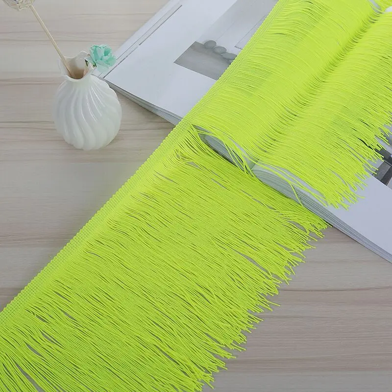 1Yard 5/10/15/20/30CM Fringe Lace Tassel Polyester Lace Trim Ribbon Latin dance skirt curtain fringes for sewing DIY Accessories