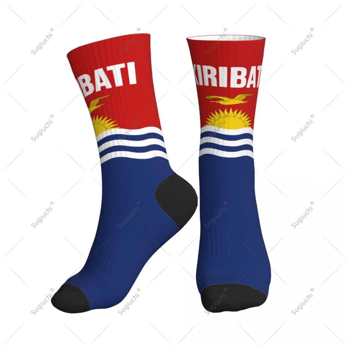 

Полиэстеровые носки до середины икры с 3D принтом флага Кирибати для мужчин и женщин, кавайные носки, уличные носки для скейтборда