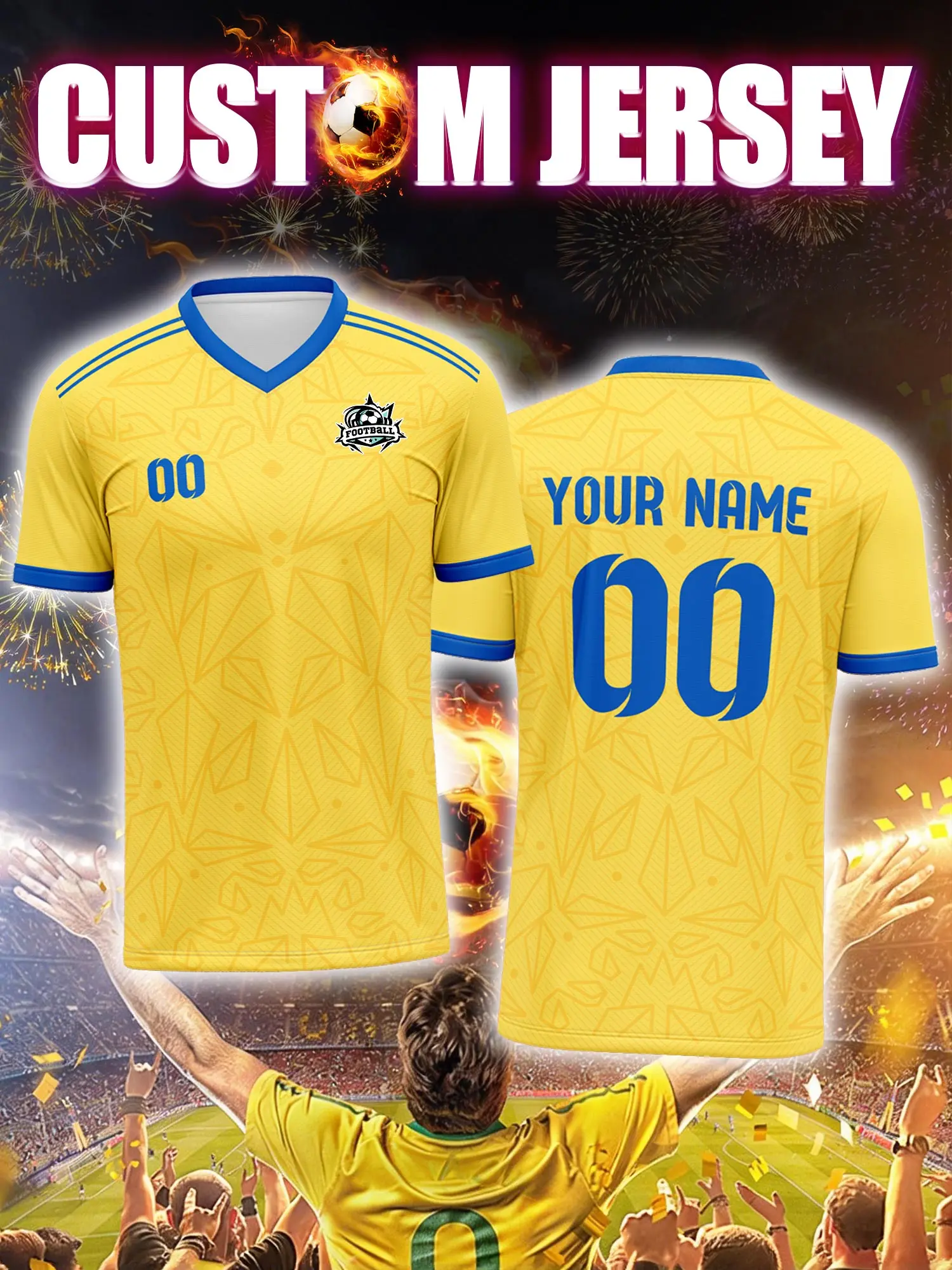 

Футбольная форма с индивидуальным изображением, номером и именем, униформа для судей подростков, легкая и хорошо видимая одежда для футбольных матчей для подростков