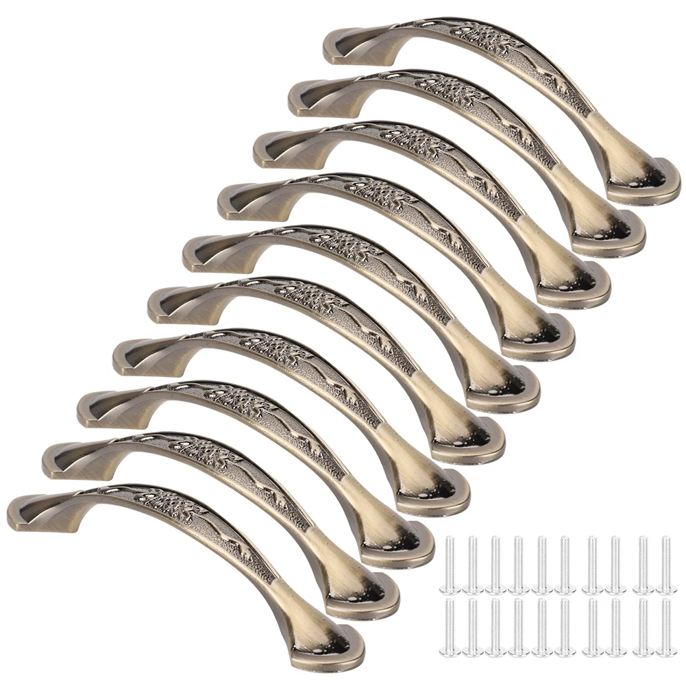 

Набор из 10 ручек для шкафов и ящиков из цинкового сплава, межцентровое расстояние 96 мм, ручка для дверей и ящиков из цинкового сплава