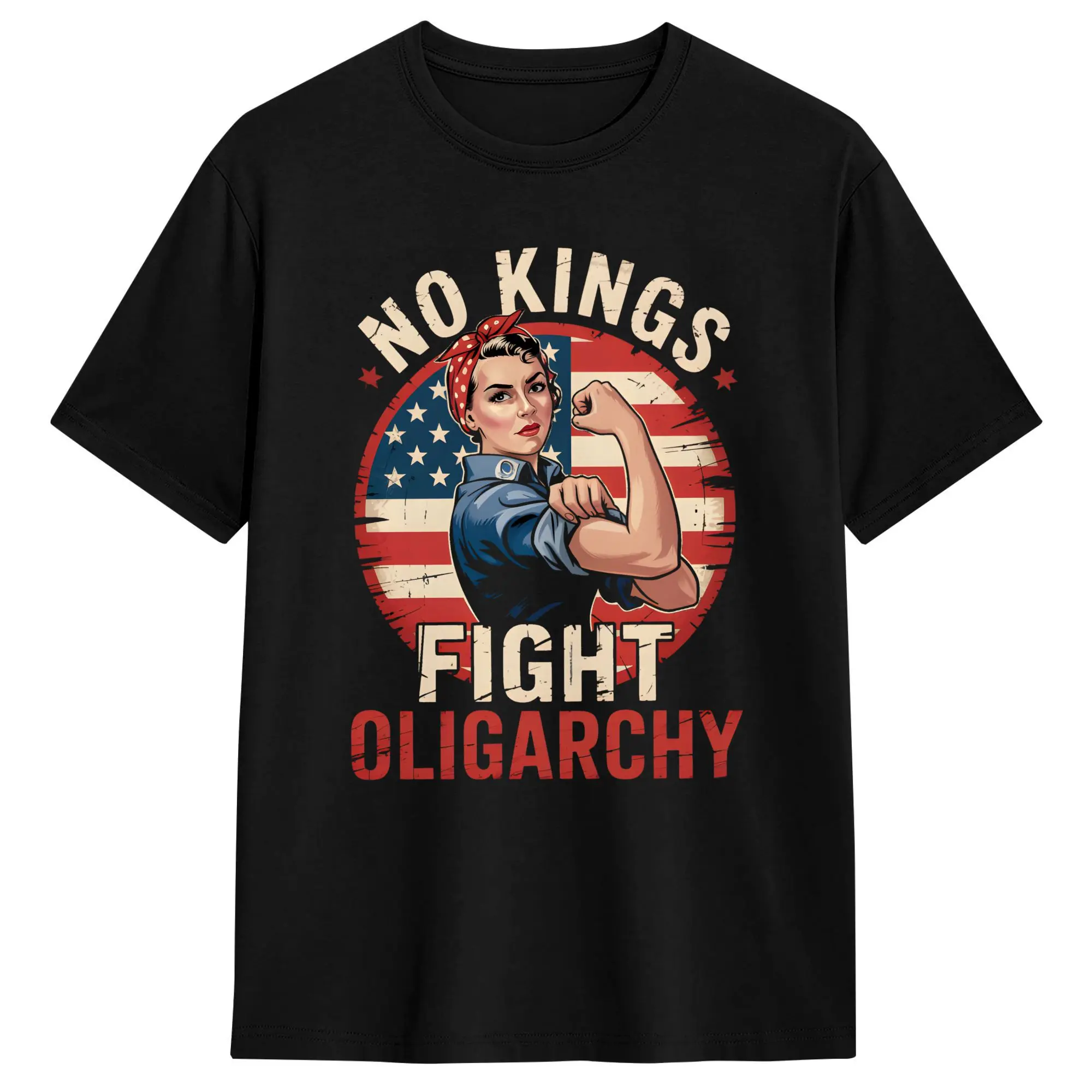 No Kings Cotton T-Shirt For Men Summer  Street Style T-Shirts O-Neck Fashion Tee Shirt Big Size Dropshipping Clothing