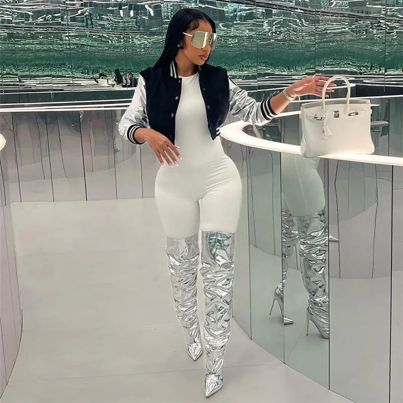 Осенняя женская новая модная тонкая куртка с вышивкой в Европе и США, бейсбольное пальто для женщин