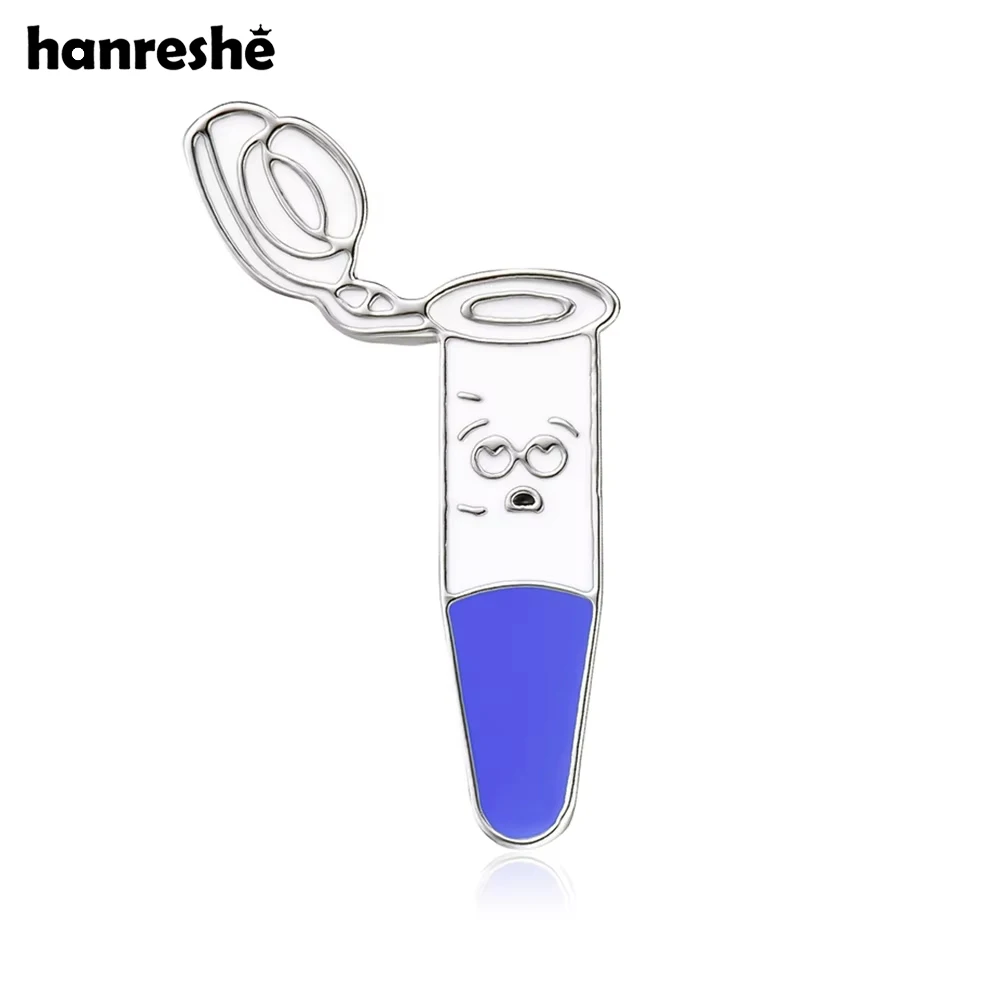 

Hanreshe Funny Test Tube Enamel Brooch Medical Pin Pharmacist Lab Experiment Lapel Badge Medicine Jewelry for Doctor Nurse