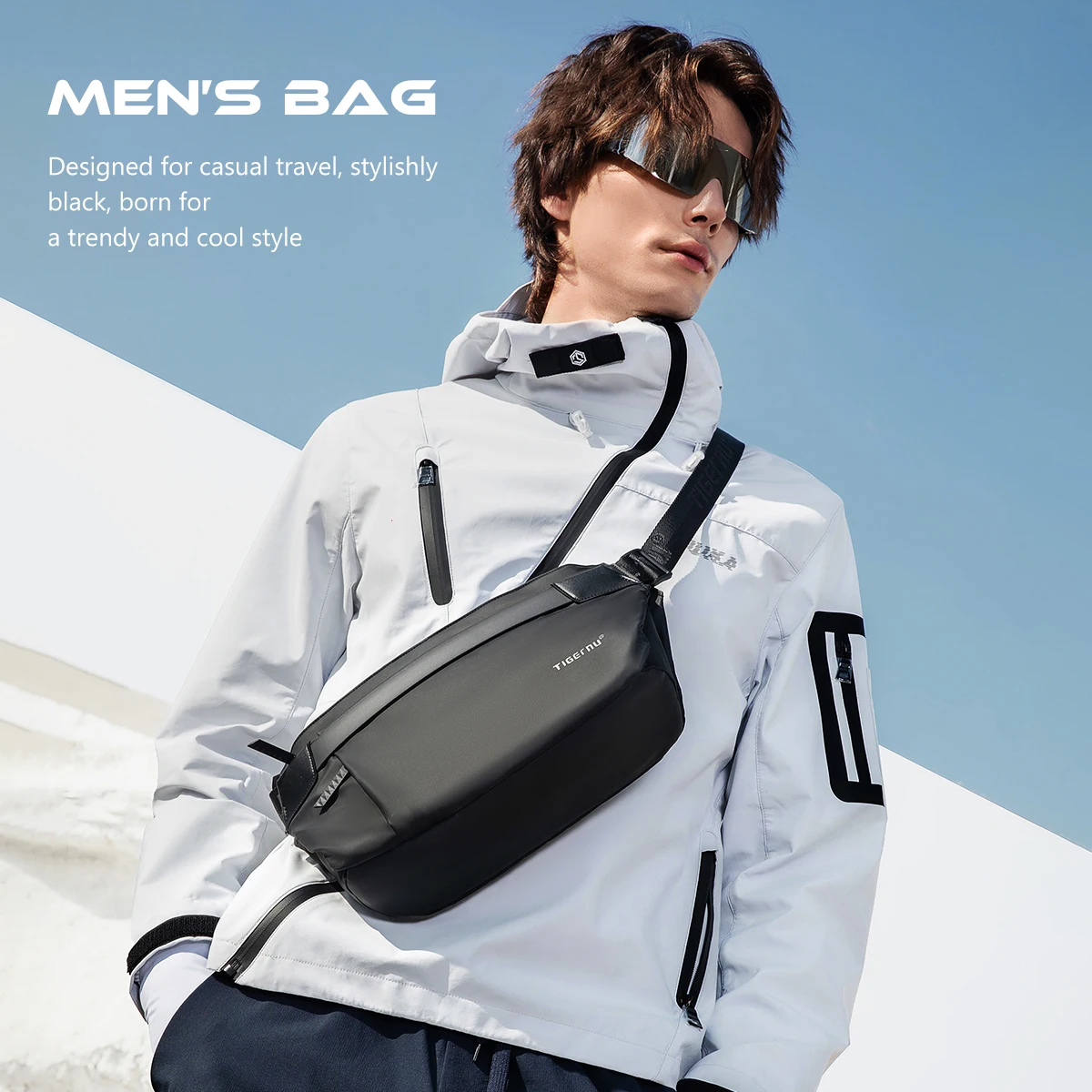 Lifetime Warranty Cross Bag Fashion Men's Bag Aesthetic Bags For Men Waterproof Shoulder Bag Male Chest Bag Lightweight Slingbag