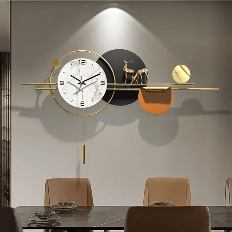 Nordic Gaming Room Wall Clock Big Size Designer Living Room Unusual Wall Watch Wall Watch Mid Century Reloj De Pared Home Decor