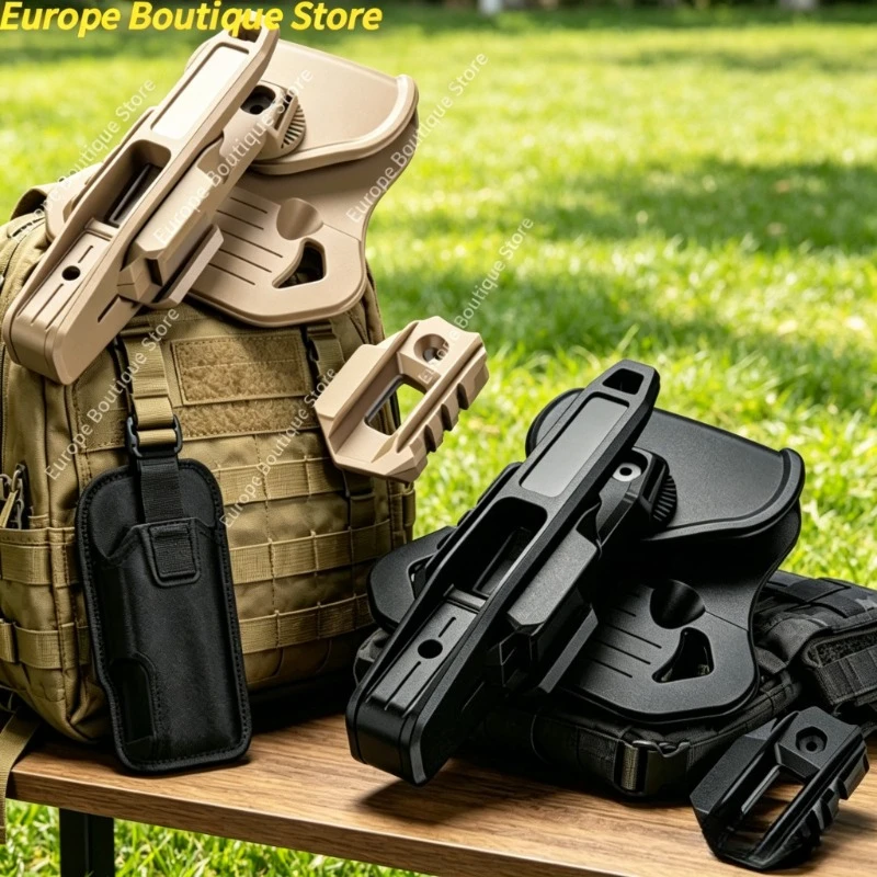 

Tactical Gun Case Airsoft Hunting Belt Pistol Holster for 9mm SW40 357 Double Stack