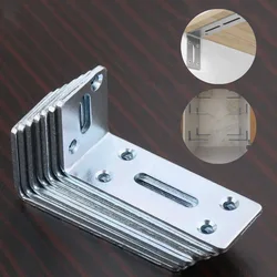 Adjustable L-Angle Bracket, Adjustable Angle Code, Bookshelf Slot Board, 90 Degree Slotted Angle Bracket, Wall Iron Work