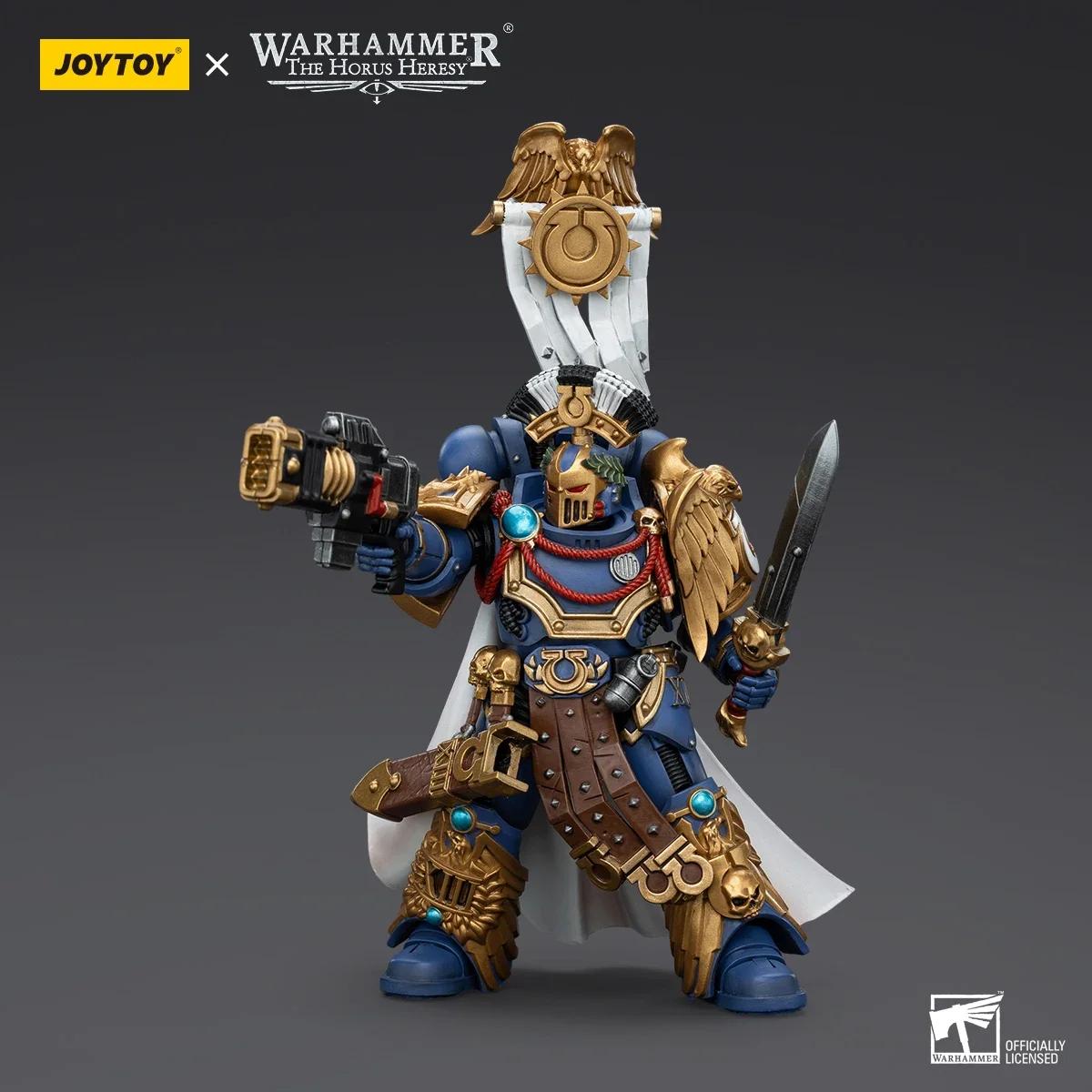 InStock JOYTOY Action Figure Warhammer 40K Ultramarines Legion Praetor with Power Sword and Volkite Serpenta 1:18 Models Toys