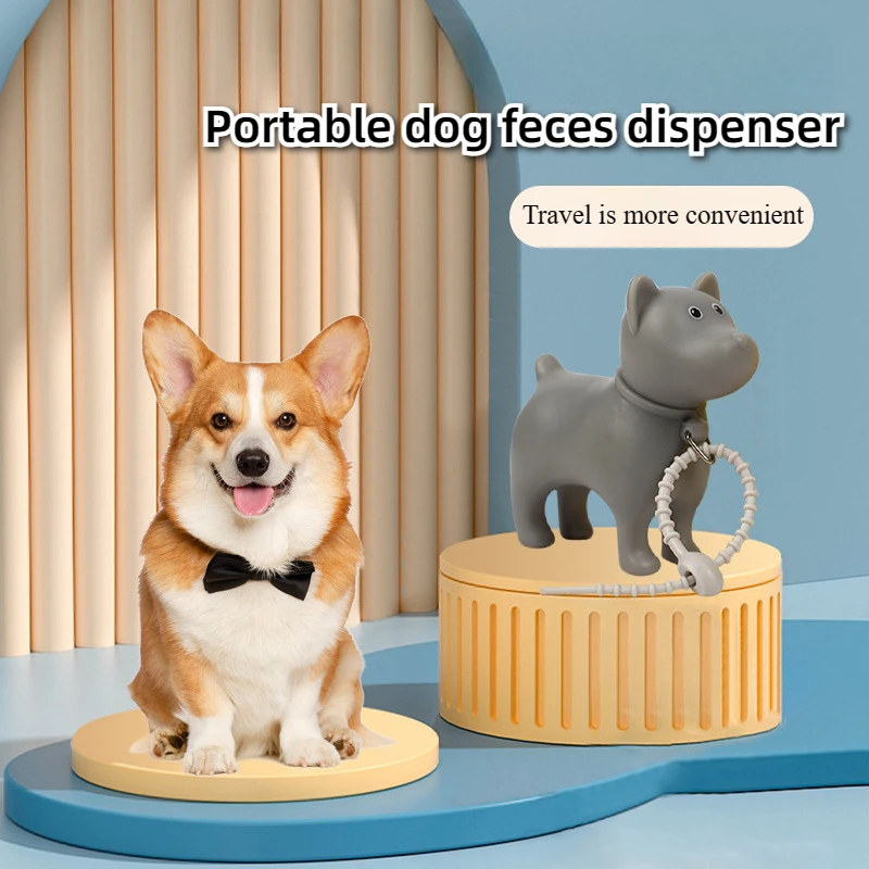 Портативный диспенсер для мешков для собачьих какашек, чехол для мешков для мусора, уличный ящик для хранения мусора для кошек, щенков, домашних животных, держатель для мешков для мусора, принадлежности Портативный диспенсер для мешков для собачьих какашек, чехол для мешков для мусора, уличный ящик для хранения мусора для кошек, щенков, домашних животных, держатель для мешков для мусора, принадлежности