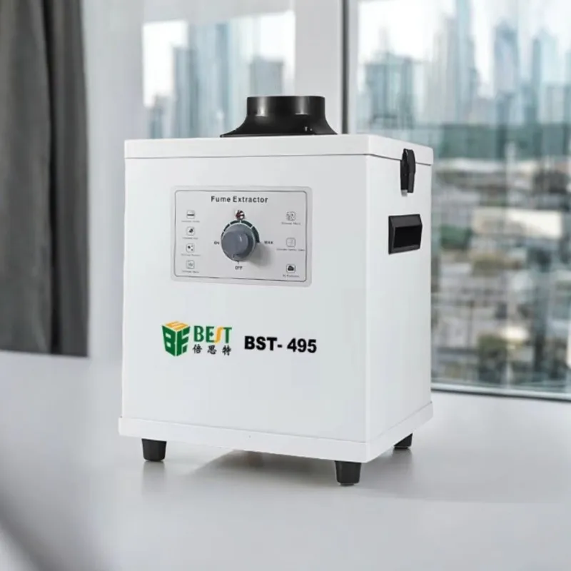

BST-495 Soldering Smoke Fume Extractor with 3 Stage Filters Strong Suction Purifier for Engraving DIY Welding
