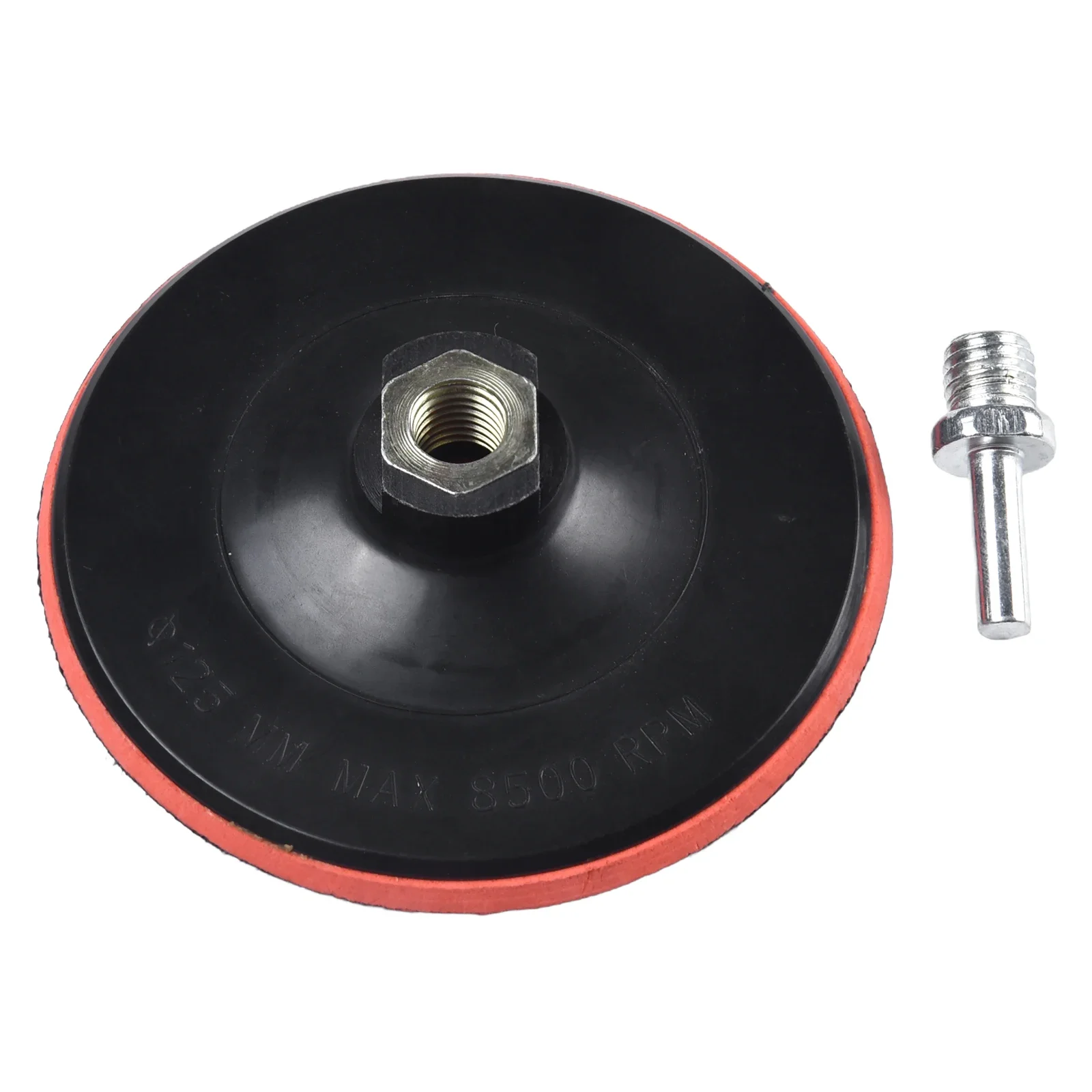 Hook and Loop Backing Pad para lixadeira, 125mm Rubber Discs, Angle Grinder Drill