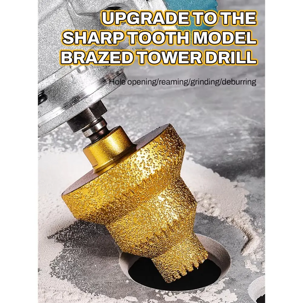 

ABRW-M10 Drill Bit Brazed Diamond Integrated Bit For Drill Reaming Tower Drill Bit For Tile Stone Rock Plate Construction Tool