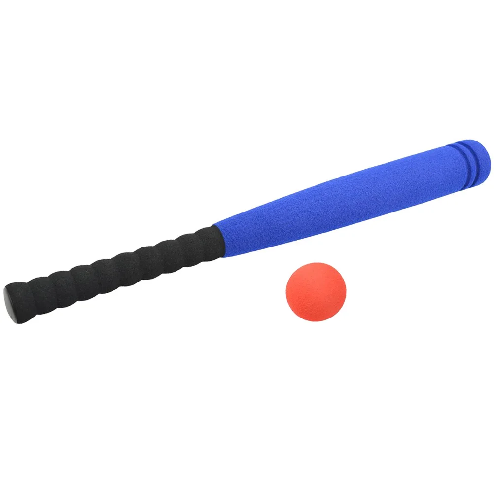 Kids Foam Baseball Bat Ball Set Safe Lightweight Sports Kit Outdoor Use Enhance Skills Blue Random Ball Baseball Bat