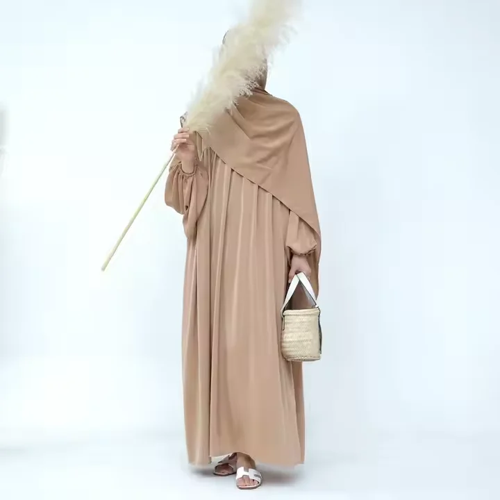 2 pièces femmes musulmanes vêtement de prière Robe Hijab vêtements islamiques Eid Ramadan écharpe Abaya Robe Caftan Khimar Jalabiya Kebaya Caftan