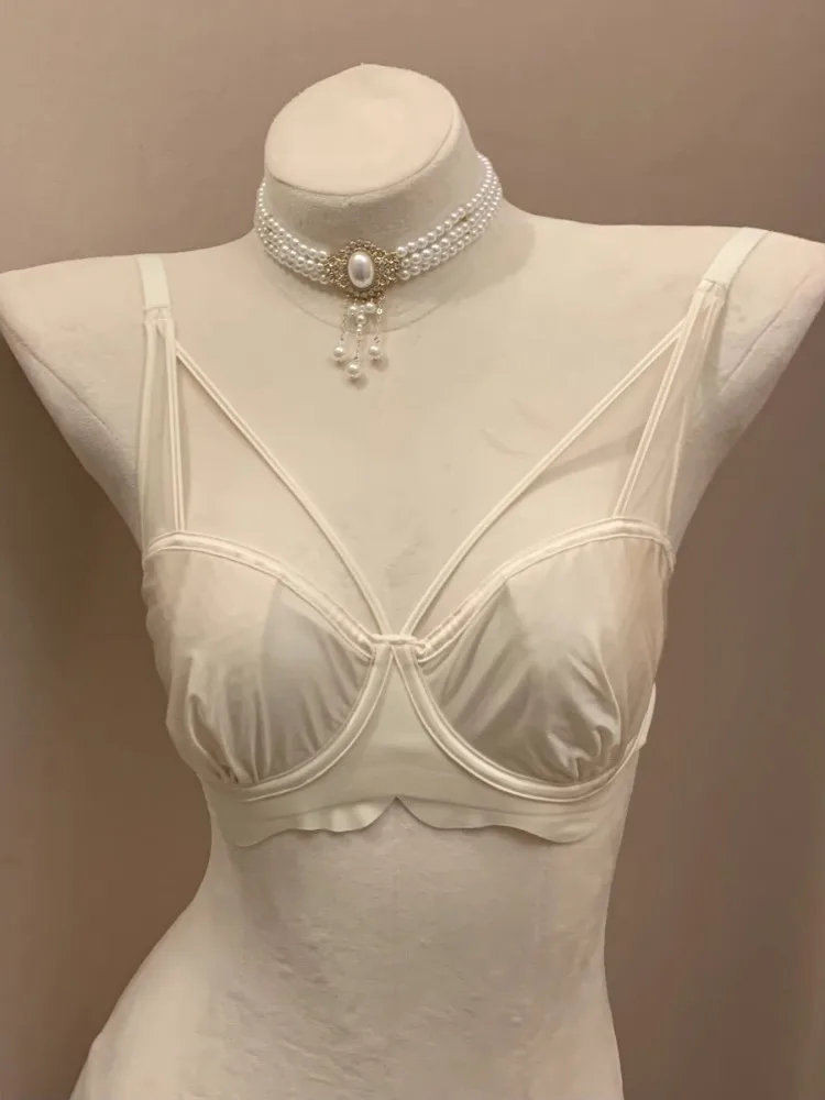 

YUQI Minimizer Bra French Satin, Ultra-Thin Rabbit Ear Soft Wire Seamless, Anti-Sagging Sexy Bra for Full Bust Women
