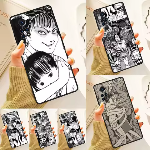 Horror Manga Style Case For Samsung Galaxy S24 Plus S23 S20 S21FE Lite S22 Ultra Note 20 S8 S9 S10 Phone Coque