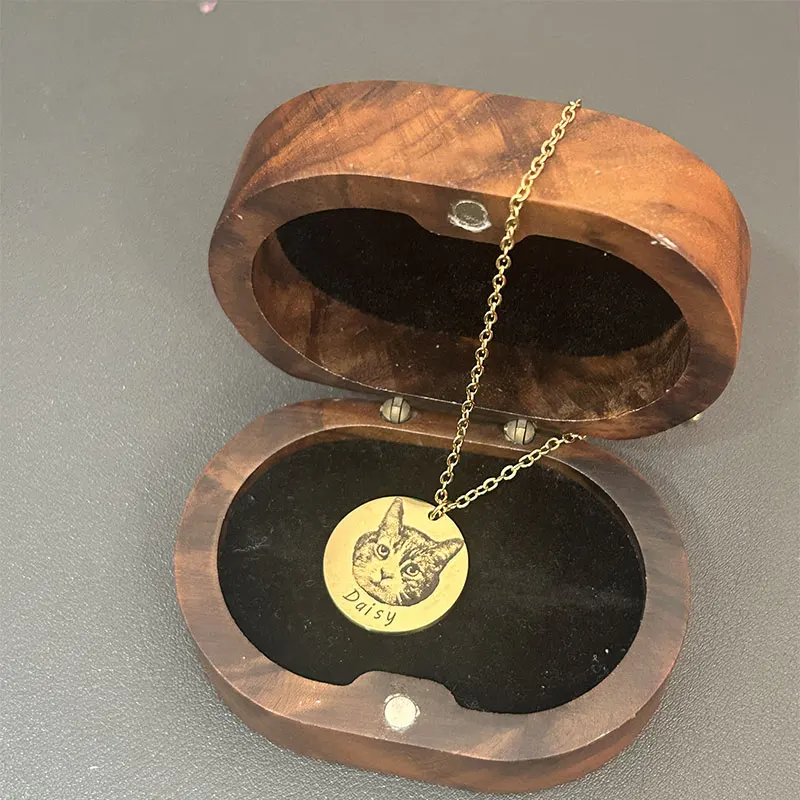  Kalung Potret Hewan Peliharaan Kustom Untuk Wanita Foto Anjing Personalisasi Baja Tahan Karat Dapat Disesuaikan Liontin Hadiah Perhiasan Pecinta Pemilik Hewan Peliharaan