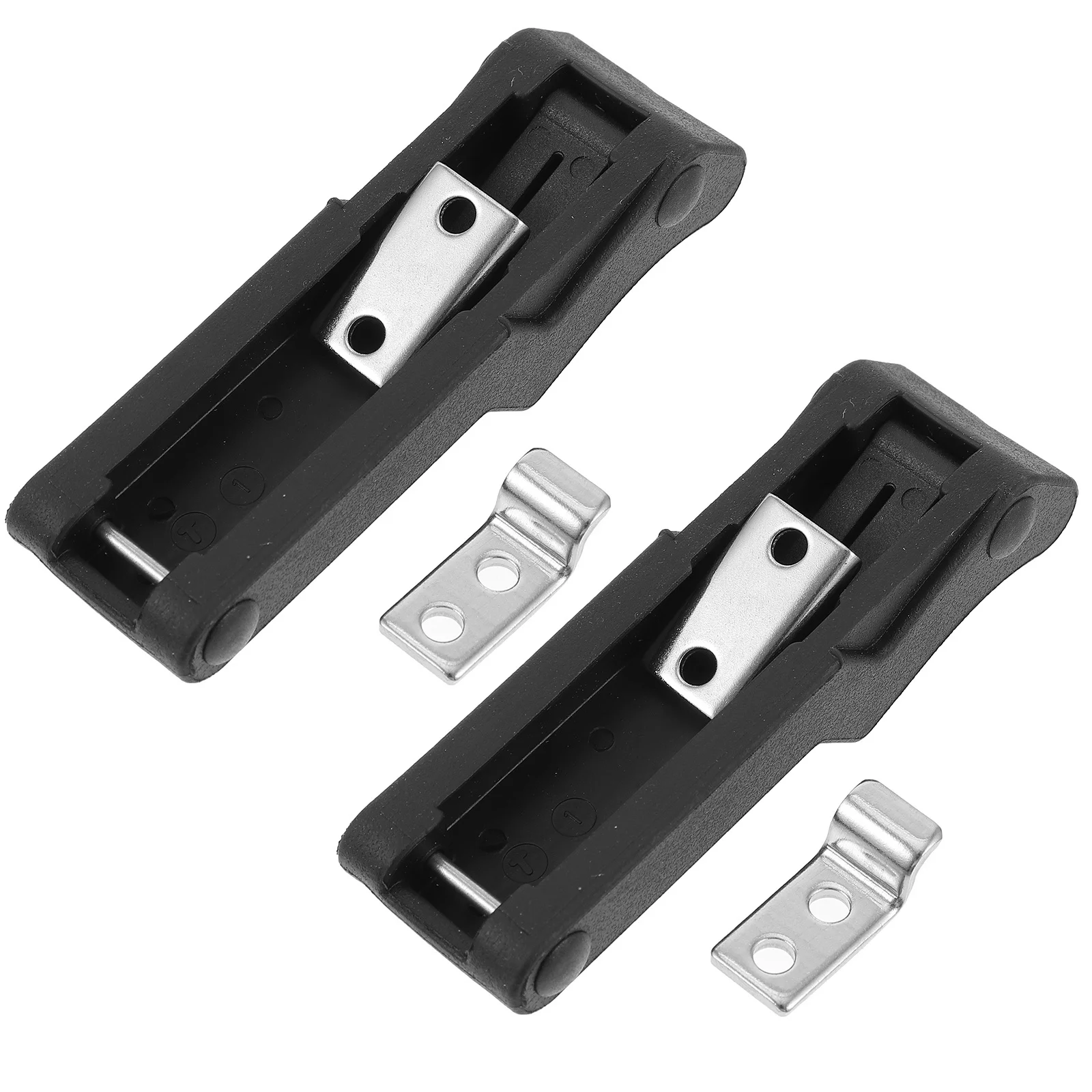 

2pcs Flexible Rubber Stainless Steel Door Latch Lock Replacement Accessories For Cooler Boat Compartment Front Storage Rack Over