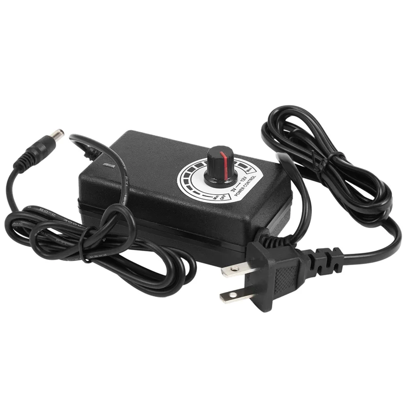 AS62 5X AC To DC Adapter 12V 2A Adjustable Power Supply Motor Speed Controller With US Plug For Electric Fan And Pump