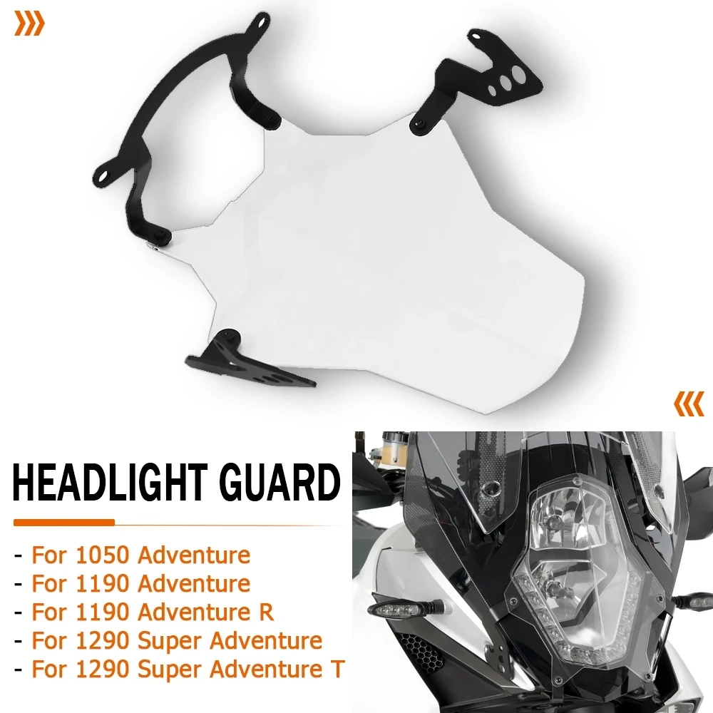 New For 1050 Adventure ADV 1190 Adventure /R 1290 Super Adventure /T Motorcycle Headlight Guard Protector Transparent Lens Cover