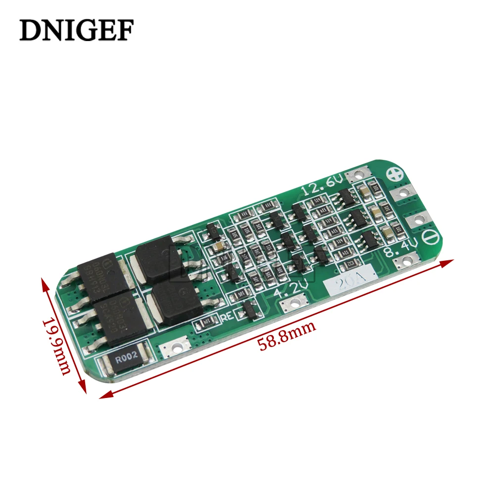 10PCS 3S 20A Lithium Battery 18650 Charger PCB BMS Protection Board 18650 Li-ion Battery Cell Charging Module 11.1V 12V 12.6V