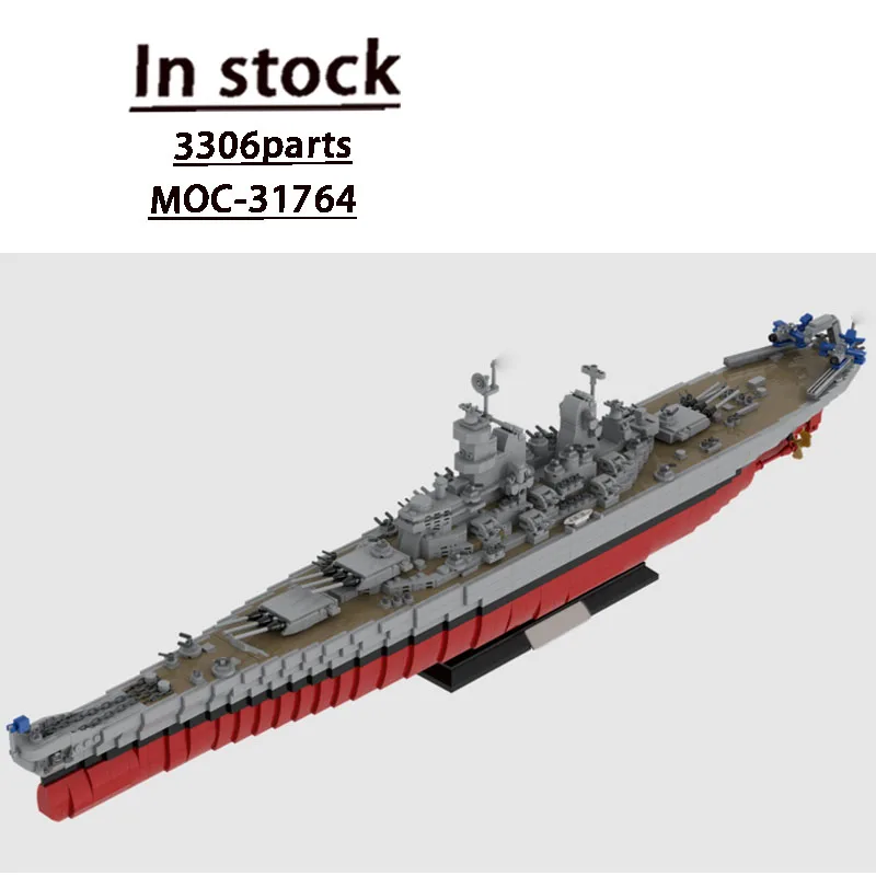 

MOC-31764 New Ocean Sailing Super Luxury Yacht Battleship Building Block Model 3306 Parts Boys Children's Birthday Toy Gift