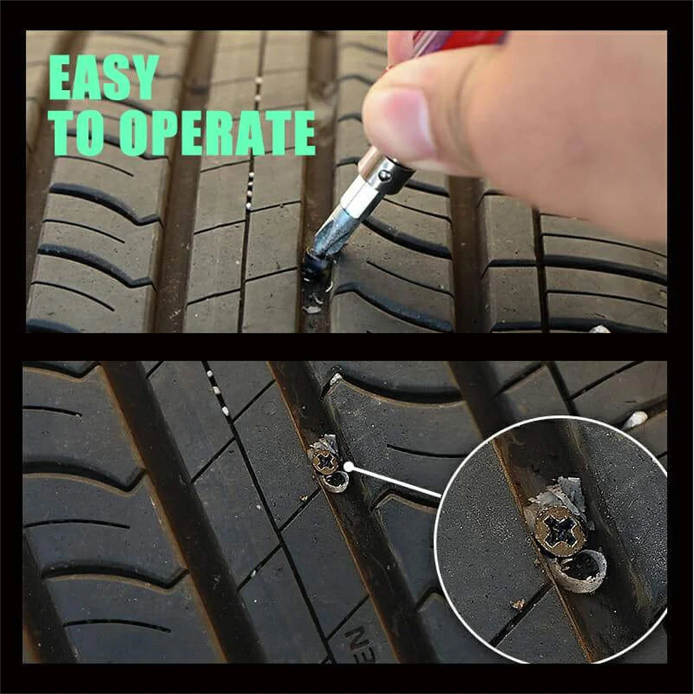 

20PCS Tyre Repair Nail Repair Rubber Self-tapping Screws Tire Studs Vacuum Motorcycle Tire Puncture Spikes Repair of Car Tires