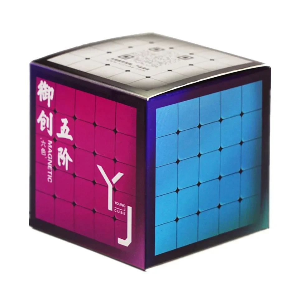 YJ Yuchuang V2M 5x5 Magnetic Magic Cube Puzzle  Professional Magnets Speed Cube Educational Toys Stress-relieving gift