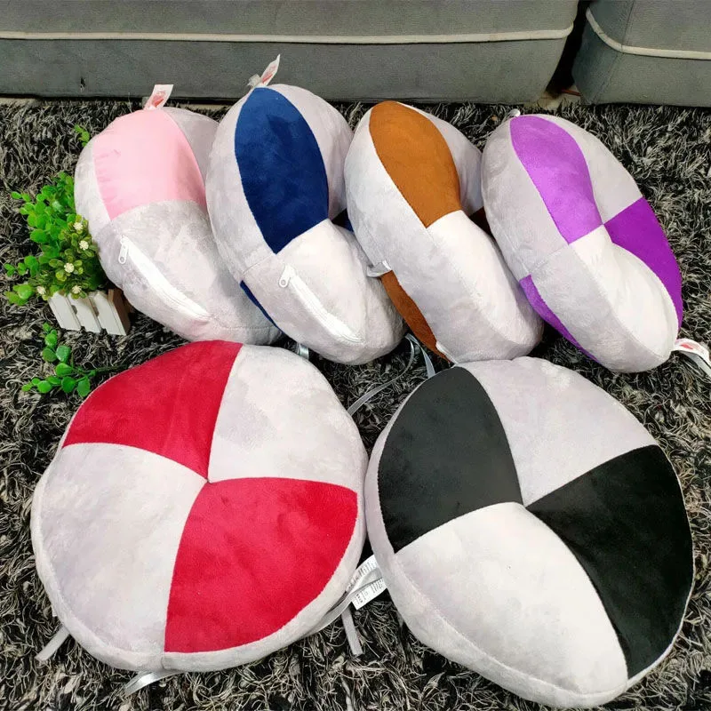 30x30cm Round Backrest Cushion Modern Simple Style Short Plush Seat Cushion Thickened Tatami Floor Cushion Rattan Chair Mat