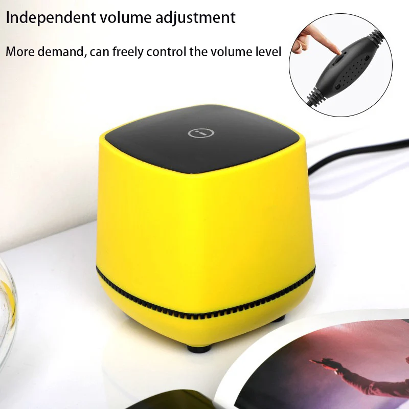 

Mini Subwoofer Speakers 3.5mm Audio Hole USB Speaker Portable Desktop Computer Laptop Loudspeaker Wire Control Switch Speakers