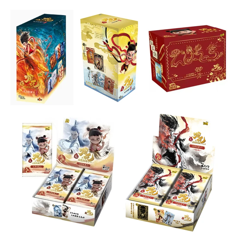 

New Genuine Nezha Cards Vol.2 Anime Movie Collection Card Book Aobing Game Collection Card Mythical Card Battles Toys