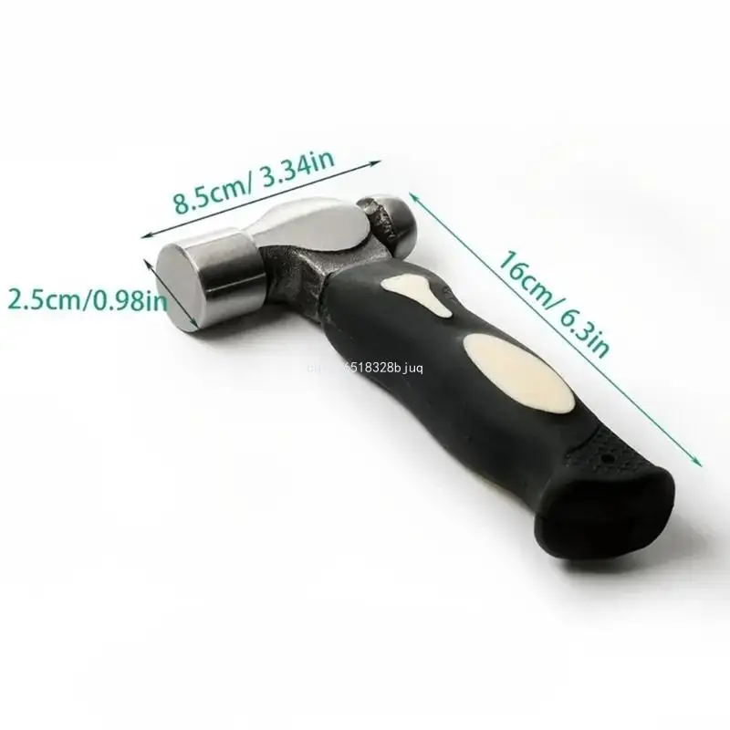Professional Mini Hammer Goldsmith's Tool Steel Mallet Portable Hammer with Round Heads for Crafting and DIY Projects Dropship