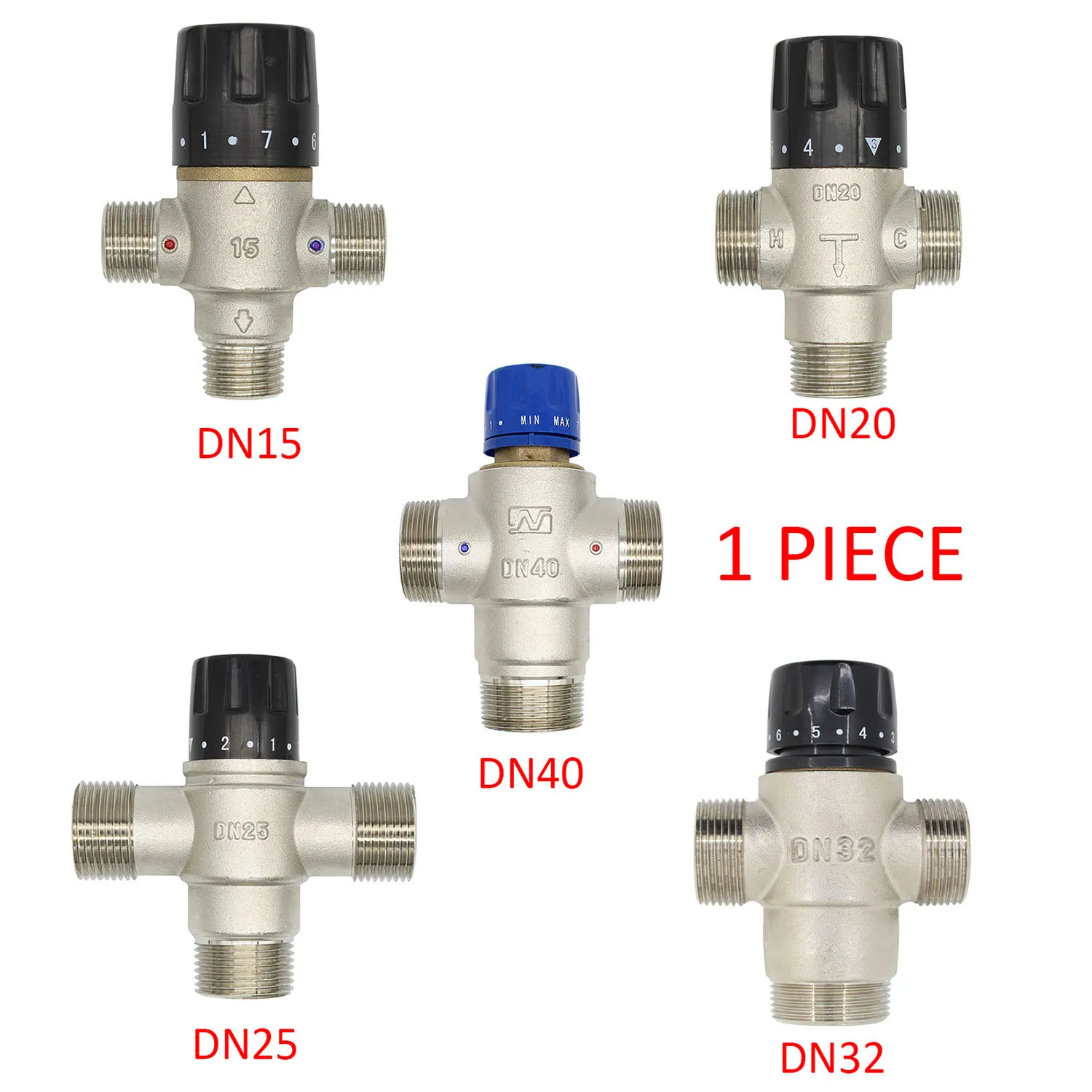 

Термостатический смесительный клапан из нержавеющей стали 304 1/2 "-1-1/2" для сантехники — промышленный класс