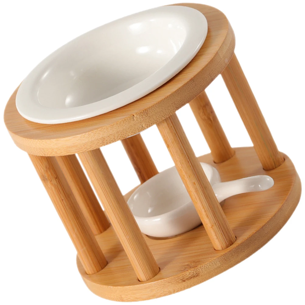 

Ceramic Bamboo Essential Oil Burner Vintage Tealight Holder Aroma Diffuser Wax Melt Warmer Decorative Tealight Oil Burner