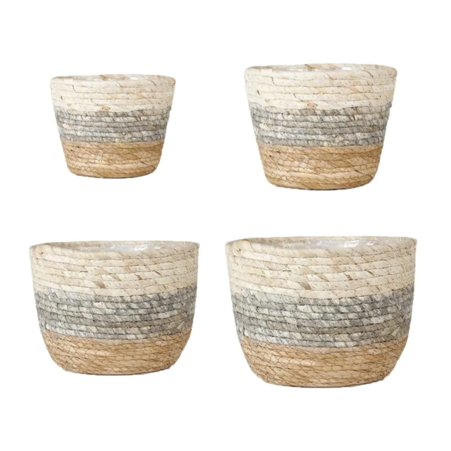 Indoor Outdoor Woven Flower Pots Plant Containers 4 Sizes  Plantable Plants