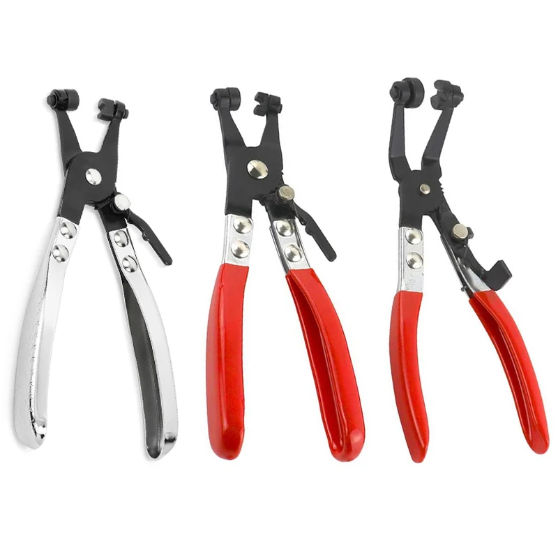 

Hose Clamp Pliers Car Water Pipe Removal Tool for Fuel Coolant Hose Pipe Clips Straight Throat Tube Bundle Clamp Removal Tool