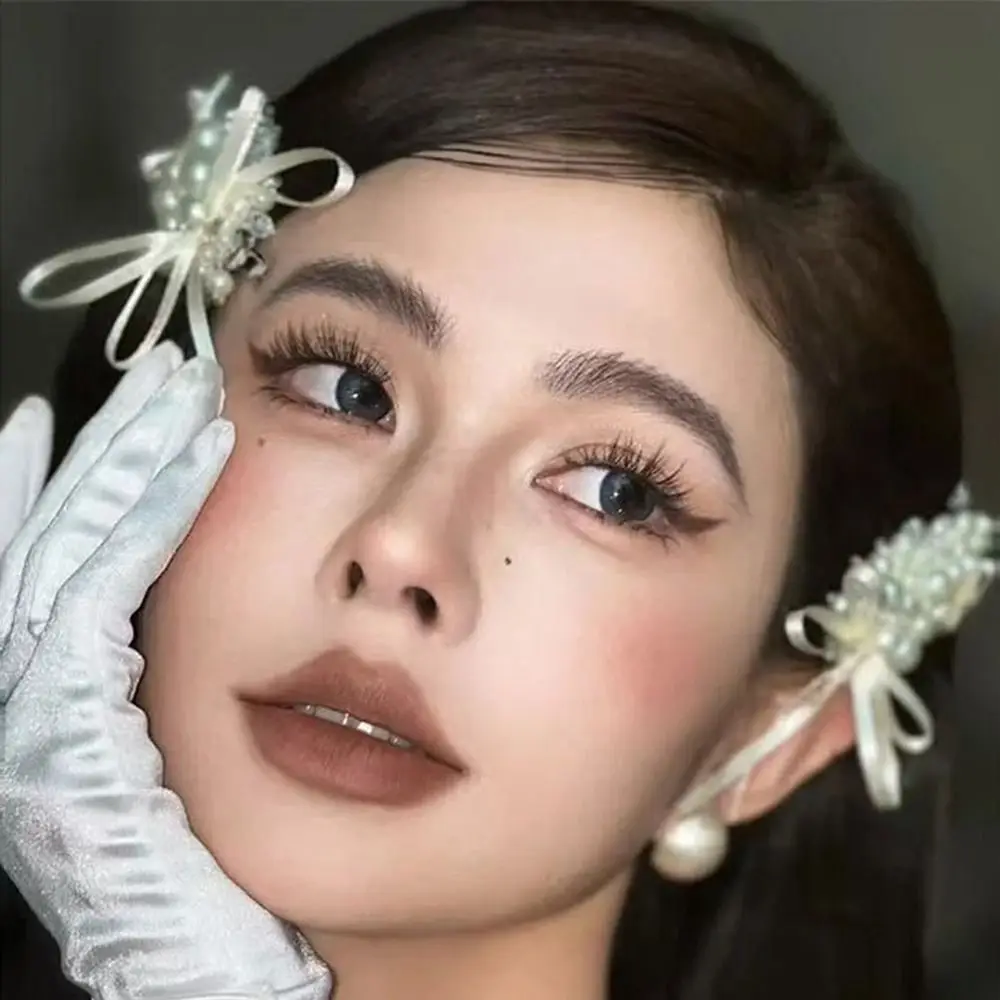 1 쌍 요정 세련된 신부 헤어 클립 화이트 진주 비즈 신부 머리핀 술 수제 웨딩 머리 장식 헤어 액세서리