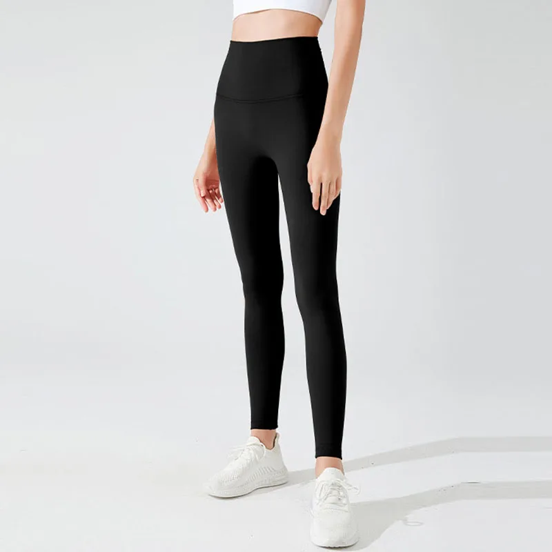 Leggings de sport épais à haute élasticité pour femmes, pantalons de yoga skinny noirs, collants d'entraînement de gym, leggings de fitness chauds, hiver, nouveau