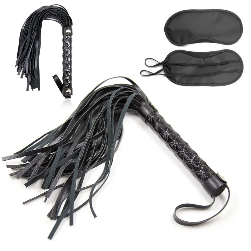 Prodotti per adulti frusta con manico con motivo a diamante kit Bdsm Slave Lash Flogger sculacciata giochi erotici benda giocattoli del sesso per le donne