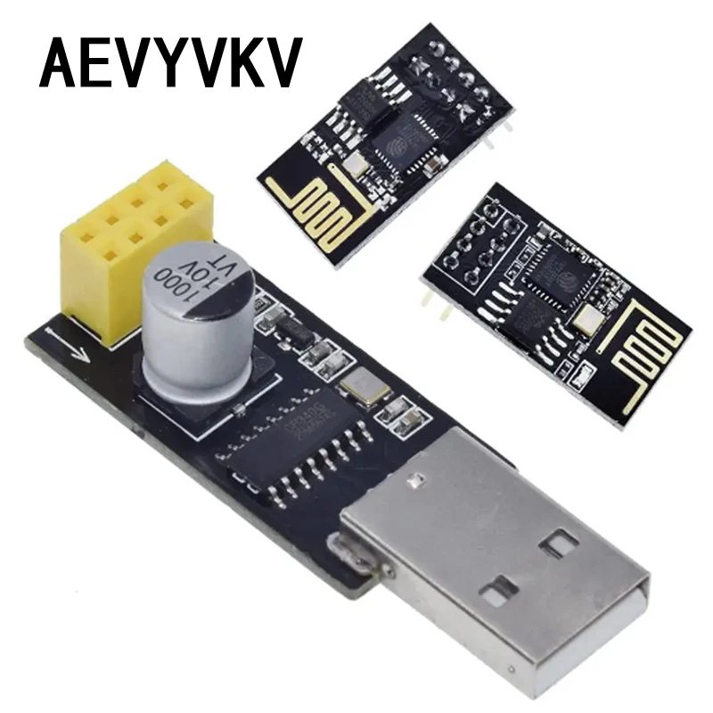 ESP01 Programmer Adapter UART GPIO0 ESP-01 Adaptaterr ESP8266 CH340G USB to ESP8266 Serial Wireless Wifi Developent Board Module