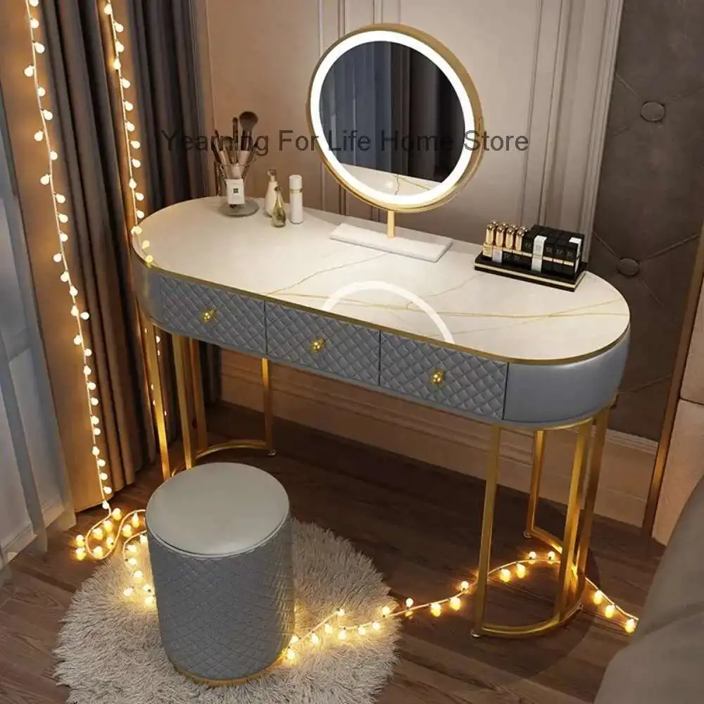 

Mirrors Chair Dressing Table Organizer Corner White Vanity Dressing Table Jewelry European Tavolo Da Trucco Home Decoraction