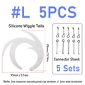5pcs silvery L